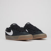 Nike SB Blazer Low Pro GT Shoes in Black and White and Black - White thumbnail