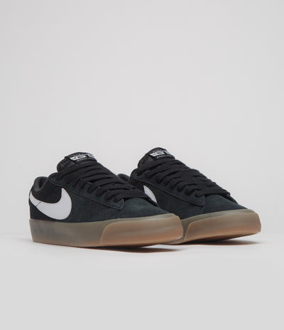 Nike SB Blazer Low Pro GT Shoes in Black and White and Black - White