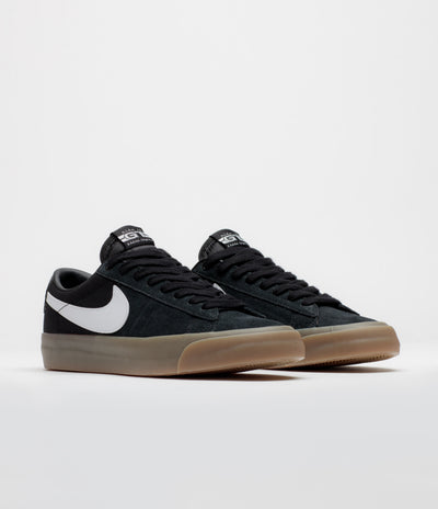 Nike SB Blazer Low Pro GT Shoes in Black and White and Black - White