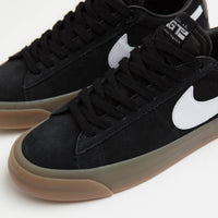 Nike SB Blazer Low Pro GT Shoes in Black and White and Black - White thumbnail