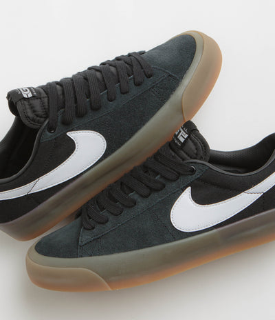 Nike SB Blazer Low Pro GT Shoes in Black and White and Black - White