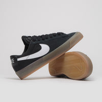 Nike SB Blazer Low Pro GT Shoes in Black and White and Black - White thumbnail