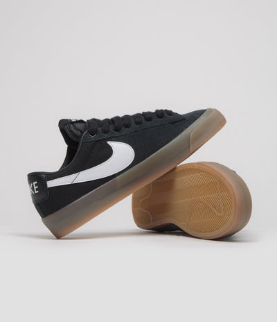Nike SB Blazer Low Pro GT Shoes in Black and White and Black - White