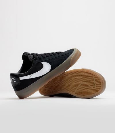 Nike SB Blazer Low Pro GT Shoes in Black and White and Black - White
