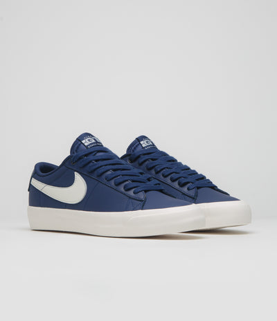 Nike SB Blazer Low Pro GT Shoes - Blue Void / Sail - Blue Void