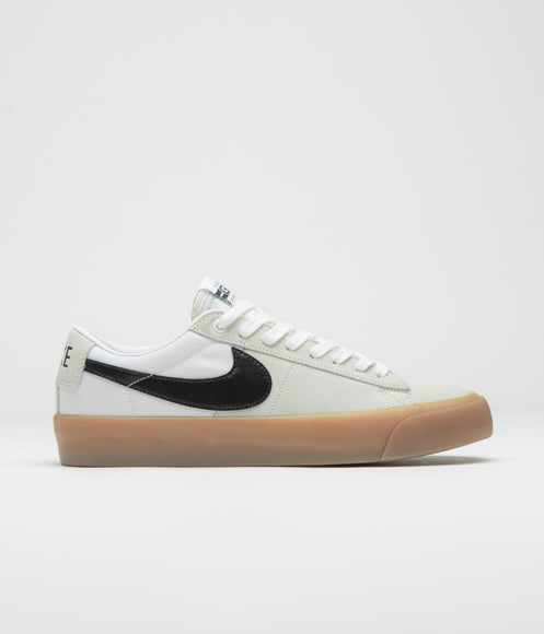 Nike SB Blazer Low Pro GT Shoes - White / Black - White - White