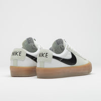 Nike SB Blazer Low Pro GT Shoes in White and Black and White - White thumbnail