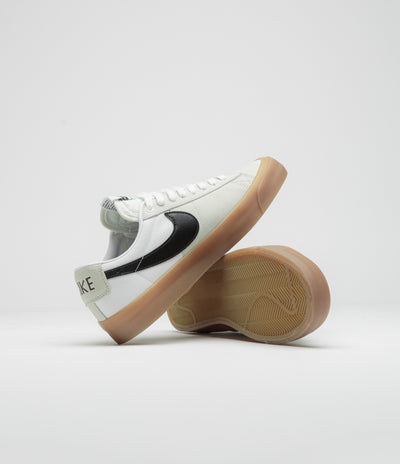 Nike SB Blazer Low Pro GT Shoes in White and Black and White - White