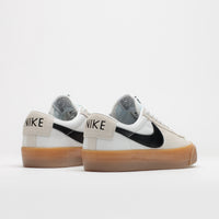 Nike SB Blazer Low Pro GT Shoes in White and Black and White - White thumbnail