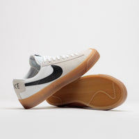 Nike SB Blazer Low Pro GT Shoes in White and Black and White - White thumbnail