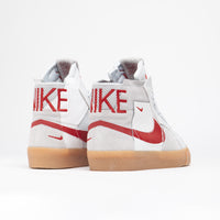Nike SB Blazer Mid Premium Shoes - Summit White / University Red thumbnail