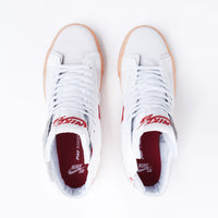 Nike SB Blazer Mid Premium Shoes - Summit White / University Red thumbnail