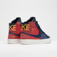 Nike SB Blazer Mid Premium Shoes - University Red / Midnight Navy thumbnail