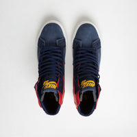 Nike SB Blazer Mid Premium Shoes - University Red / Midnight Navy thumbnail