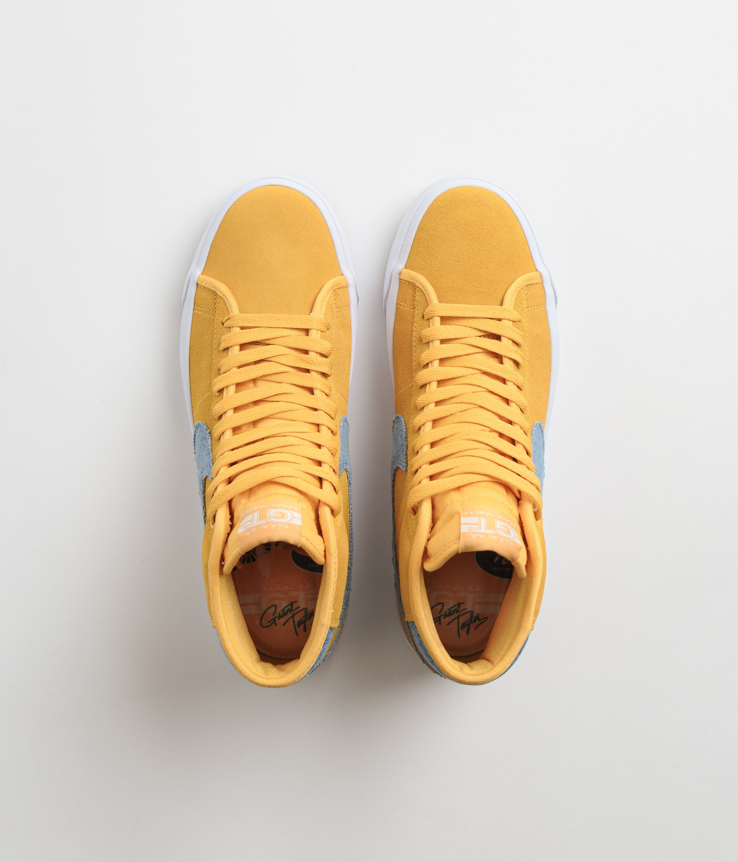Nike SB Blazer Mid Pro GT Shoes - University Gold / Game Royal | flatspot