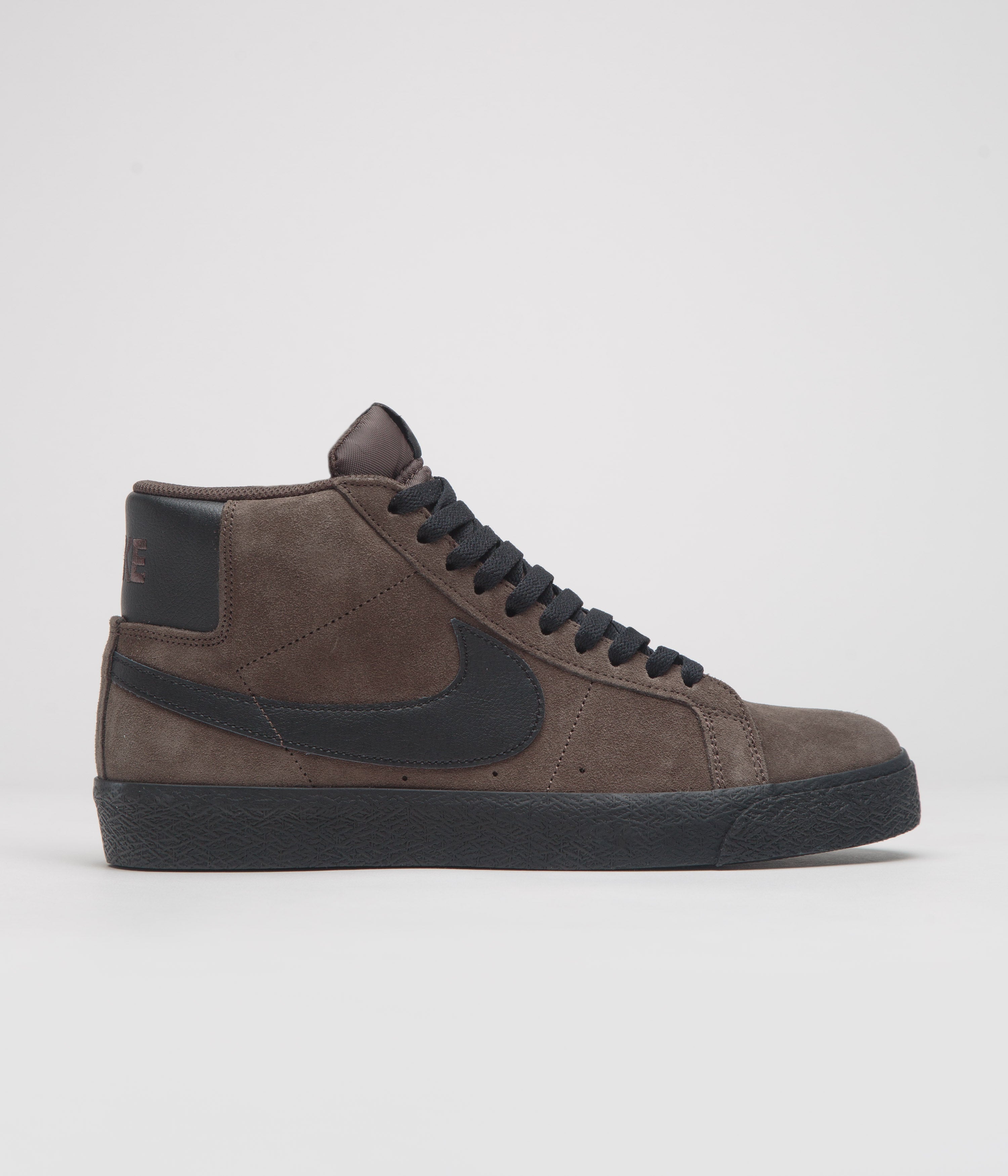 Nike SB Blazer Mid Shoes in Baroque Brown and Black and Baroque Brown
