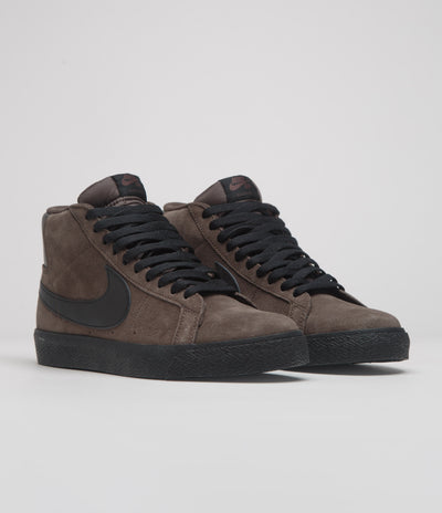 Nike SB Blazer Mid Shoes - Baroque Brown / Black - Baroque Brown