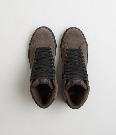 Nike SB Blazer Mid Shoes - Baroque Brown / Black - Baroque Brown