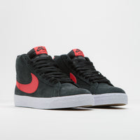 Nike SB Blazer Mid Shoes in Black and University Red and Black - White thumbnail