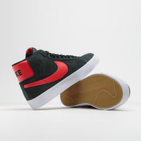 Nike SB Blazer Mid Shoes in Black and University Red and Black - White thumbnail