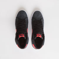Nike SB Blazer Mid Shoes in Black and University Red and Black - White thumbnail