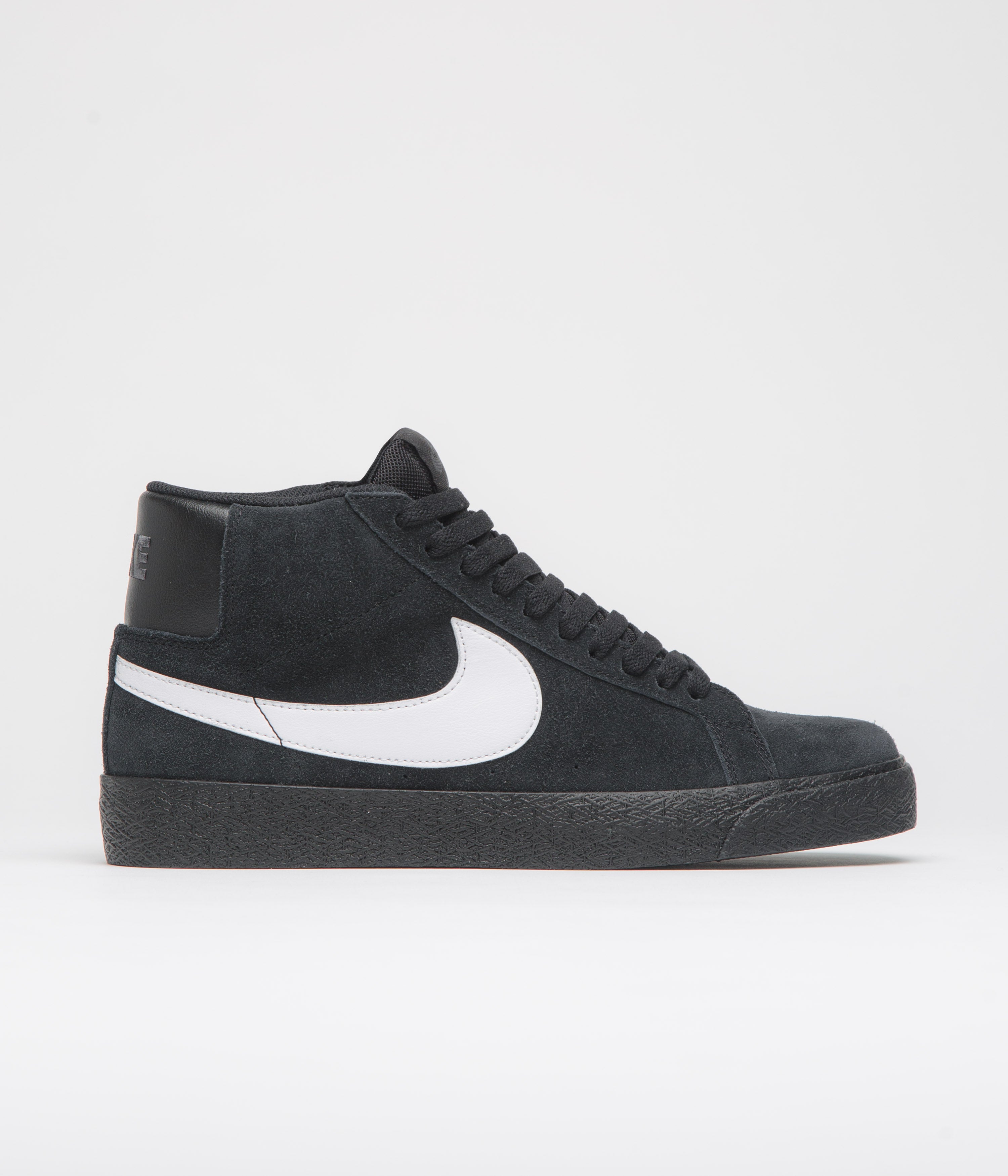Nike SB Blazer Mid Shoes in Black and White and Black - Black