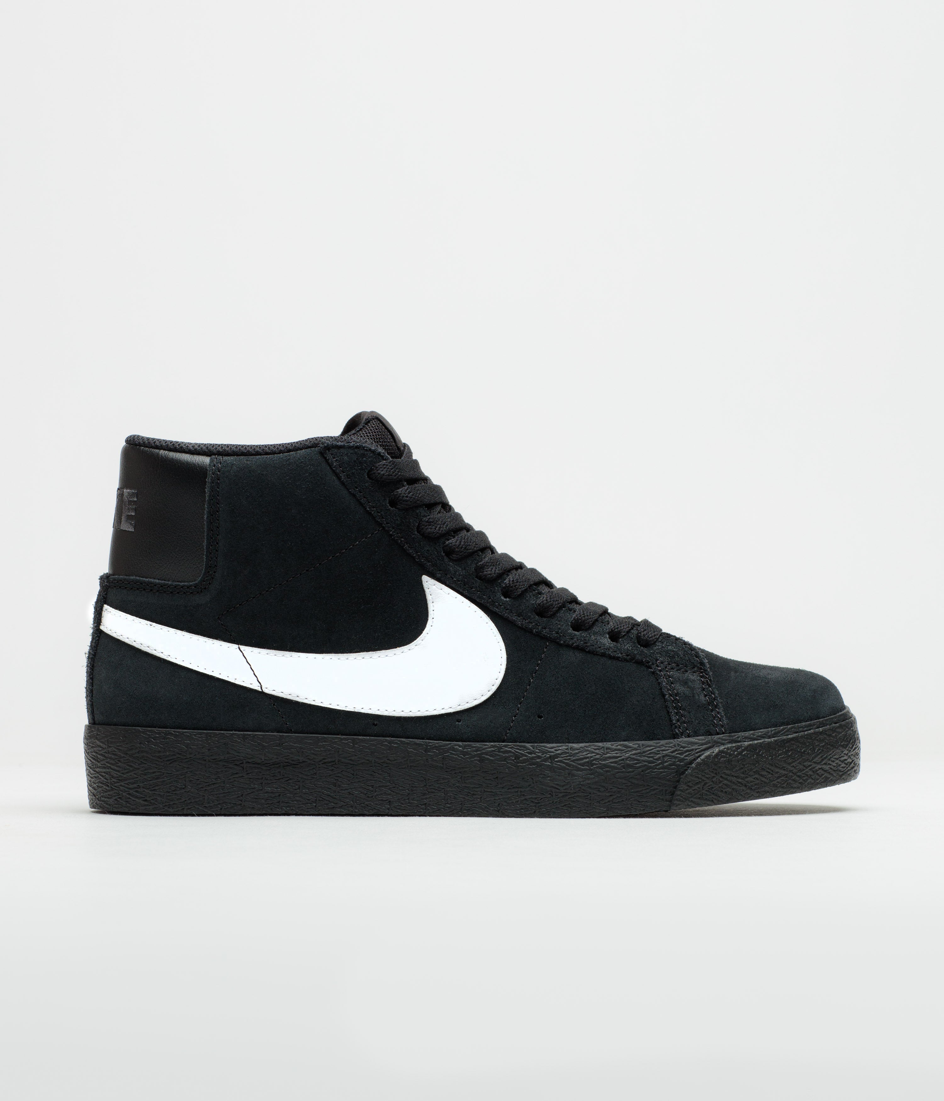 Nike SB Blazer Mid Shoes - Black / White - Black - Black