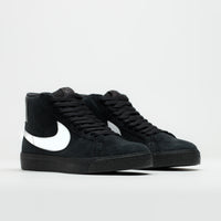 Nike SB Blazer Mid Shoes in Black and White and Black - Black thumbnail