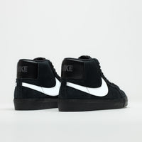 Nike SB Blazer Mid Shoes in Black and White and Black - Black thumbnail