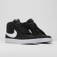 Nike SB Blazer Mid Shoes - Black / White - White - White thumbnail
