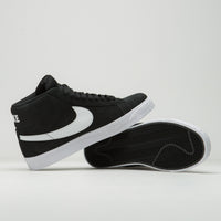Nike SB Blazer Mid Shoes - Black / White - White - White thumbnail