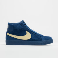 Nike SB Blazer Mid Shoes - Coastal Blue / Pale Yellow - Coastal Blue thumbnail