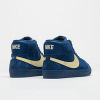 Nike SB Blazer Mid Shoes - Coastal Blue / Pale Yellow - Coastal Blue thumbnail