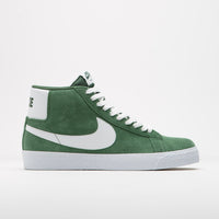 Nike SB Blazer Mid Shoes in Fir and White and Fir - White thumbnail
