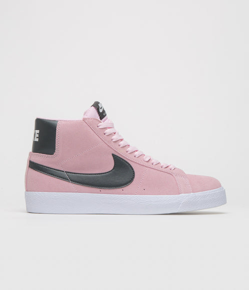 Nike SB Blazer Mid Shoes - Pink Foam / Anthracite - White - Gum Yellow