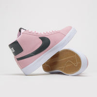 Nike SB Blazer Mid Shoes - Pink Foam / Anthracite - White - Gum Yellow thumbnail