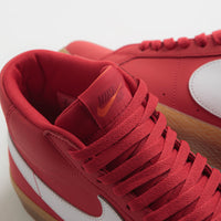 Nike SB Orange Label Blazer Mid Shoes - University Red / White - White thumbnail