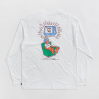 Nike SB Brainwash Long Sleeve T-Shirt in White thumbnail