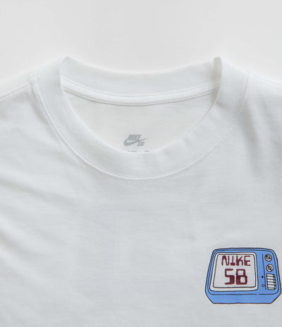 Nike SB Brainwash Long Sleeve T-Shirt in White