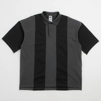 Nike SB Break Striped Polo Shirt - Black / Dark Smoke Grey / Black thumbnail