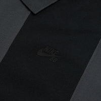 Nike SB Break Striped Polo Shirt - Black / Dark Smoke Grey / Black thumbnail