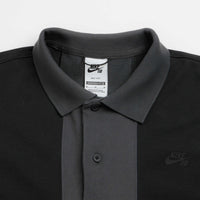 Nike SB Break Striped Polo Shirt - Black / Dark Smoke Grey / Black thumbnail
