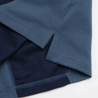 Nike SB Break Striped Polo Shirt - Blue Eclipse / New Slate / White thumbnail