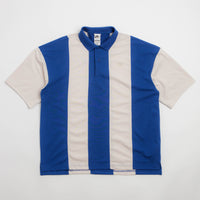 Nike SB Break Striped Polo Shirt - Light Orewood Brown / Old Royal / Light Orewood Brown thumbnail