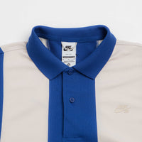 Nike SB Break Striped Polo Shirt - Light Orewood Brown / Old Royal / Light Orewood Brown thumbnail