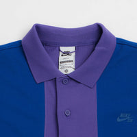 Nike SB Break Striped Polo Shirt - Old Royal / Dark Iris / Old Royal thumbnail