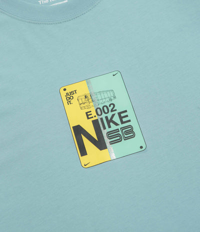 Nike SB Bus Pass T-Shirt in Denim Turquoise