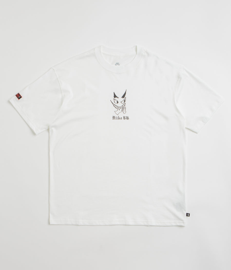 Nike SB Charcoal Dunk T-Shirt in White