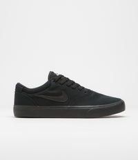 Nike SB Chron 2 Canvas Shoes - Black / Black - Black