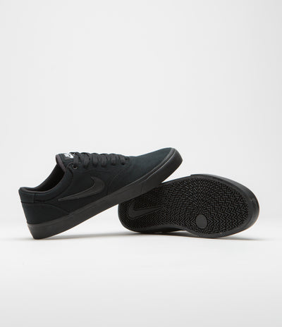 Nike SB Chron 2 Canvas Shoes - Black / Black - Black